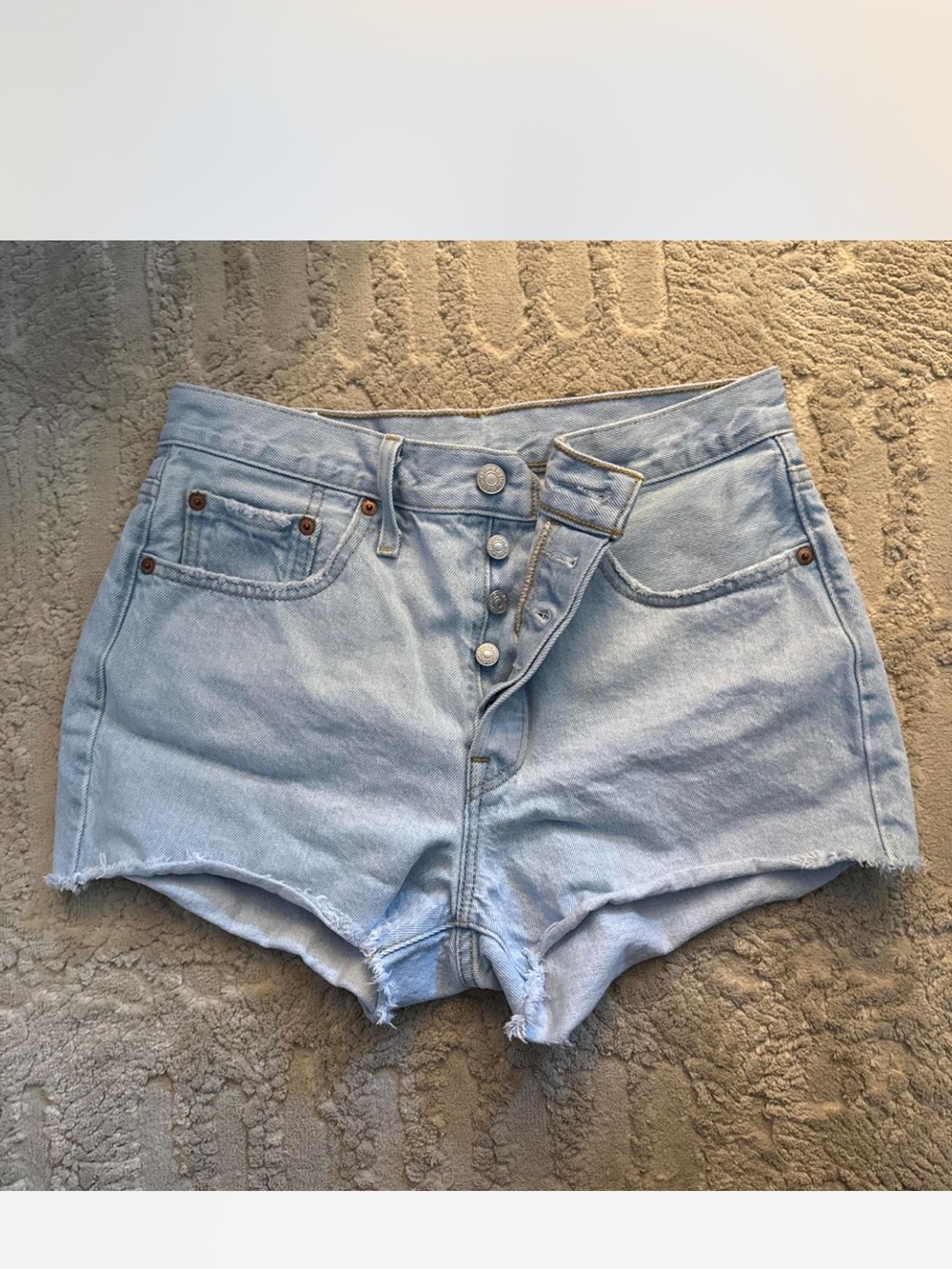 Levi’s size 28 Light Blue High-Waist Denim Shorts